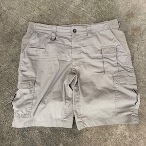 5.11 Tactical Mens Khaki Ripstop Cargo Shorts Size 35 Tan Utility Work Outdoor